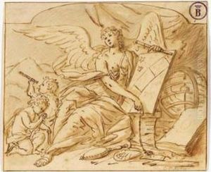 A Personification Of Astronomy by Elias Van Nijmegen