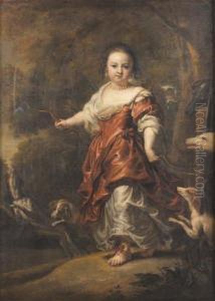 Portrait De Jeune Fi Lle En Diane Chasseresse - view 1