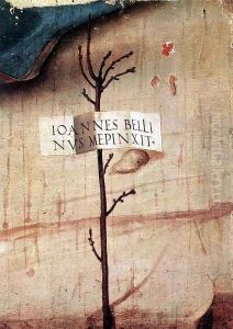 Small Tree with Inscription (fragment) 1500-02 by Giovanni Bellini