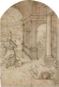 The Parable Of The Pharisee And The Tax Collector by Lambert van Noort