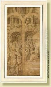 le Christ Parmi Les Docteurs De La Loi by Lambert van Noort
