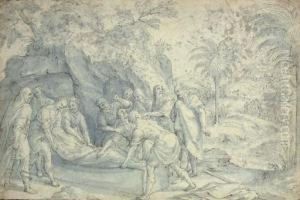 The Burial Of An Early Christian by Lambert van Noort