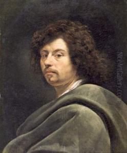 Portrait D'homme A La Draperie Verte by Jacob Ii Van Oost