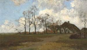 Elspeet Boerenwoning: Farm Near Elspeet by Hermanus Adrianus Van Oosterzee