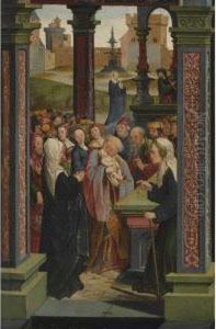 The Presentation In The Temple by Jacob Cornelisz. Van Oostsanen