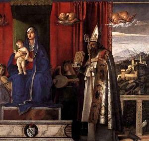 Barbarigo Altarpiece (detail) 2 by Giovanni Bellini