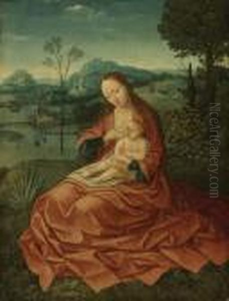 Virgin And Child In A Landscape - view 1