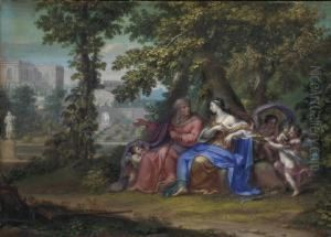 Vertumnus And Pomona by Richard van Orley