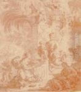 The Mystic Marriage Of Saint Catherine by Richard van Orley