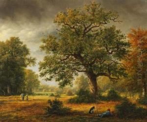 Gewitterlandschaft Mit Figurenstaffage