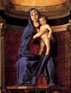 Frari Triptych (detail) 2 by Giovanni Bellini
