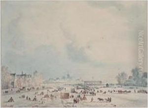 Scene D'hiver Animee by Pieter Frederick Van Os