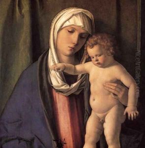 Virgin and Child (detail) by Giovanni Bellini