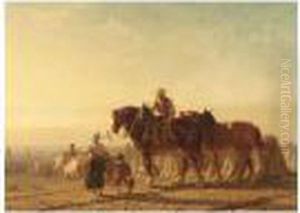 A Family Returning From The A Family Returning From The