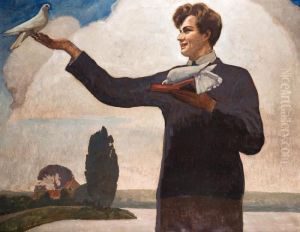 De Zoon Van De Kunstenaar Met Sierduiven by Tony Van Os