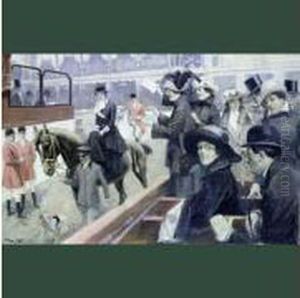 Elegantes Aux Courses by Louis Van Parys