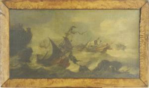 Storm At Sea by M. Van Platenburg