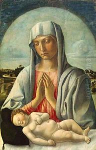 Madonna Adoring the Sleeping Child early 1460s by Giovanni Bellini