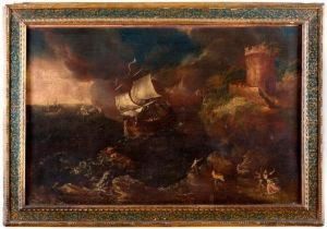Mare In Tempesta Con Naufraghi