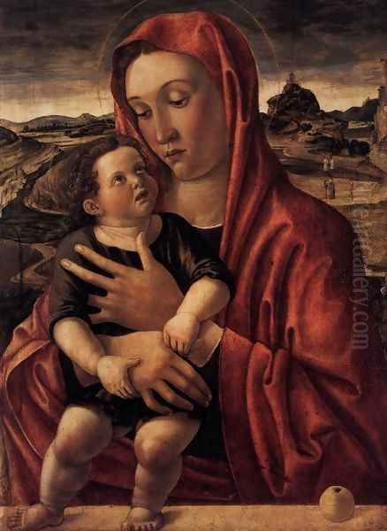 Madonna, with Child Standing on a Parapet - view 1