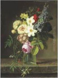 Bouquet De Fleurs Dans Un Vase by Christiaan van Pol