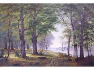 Biches Dans La Foret by Jacobus Johannes Van Poorten