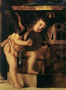 Frari Triptych (detail) 8 by Giovanni Bellini