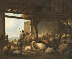 Schaftstall Mit Schafer by Jan Van Ravensway