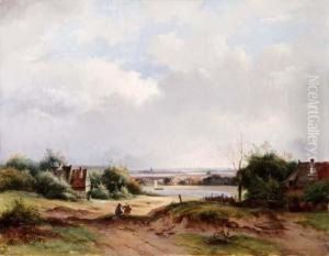 Paesaggio Con Figure by Jan Van Ravenswaay