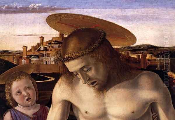 Dead Christ Supported by Two Angels (detail) - view 1