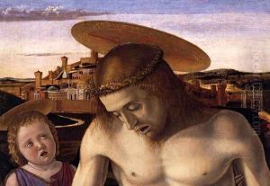 Dead Christ Supported by Two Angels (detail)