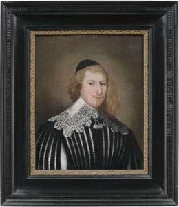 Portrait Of A Gentleman In A Black Dress.
