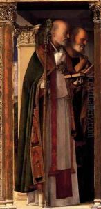 Frari Triptych (detail) 5 by Giovanni Bellini