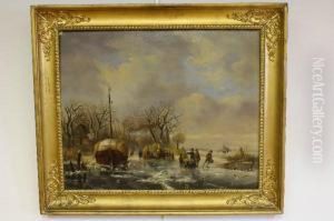 Ijsvermaak Met Koek En Zopie by L.F. Van Reijen