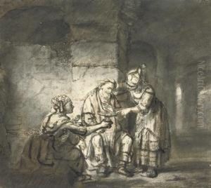 Lot And His Daughters (genesis 19:33)