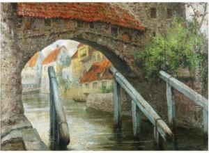 Bruges Canal View by Willy Van Riet