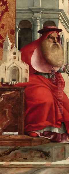 Saint Jerome a fragment from the altarpiece of S. Cristoforo della Pace of Murano - view 1