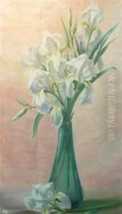 Still Life With Irises by Edward Van Rijswijck