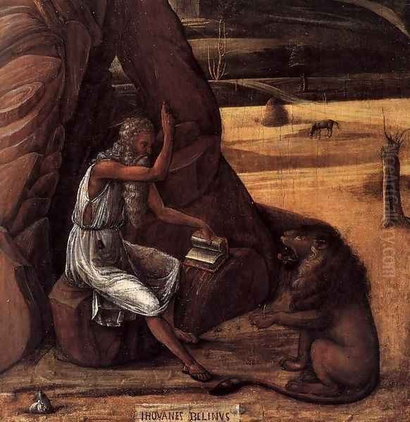 St Jerome in the Desert (detail) - view 1
