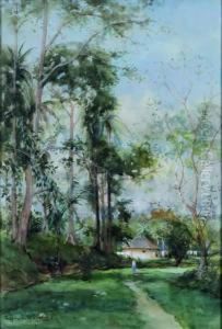 Kampong In Nederlands Indie by Fredericus Jacobus Van Rossum Du Chattel