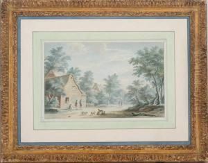 Travellers On A Country Road by Gerard Van Rossum
