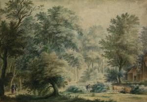 Personnages Dans Une Clairiere by Gerard Van Rossum
