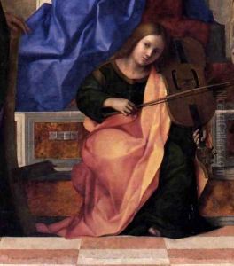 San Zaccaria Altarpiece (detail) 3 by Giovanni Bellini