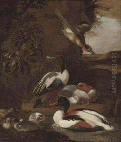 Ducks In A Landscape - view 1