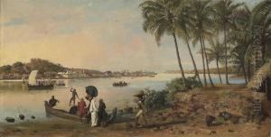 River At Bombay by Horace Van Ruith