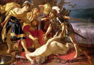 Achilles- deciding to resume fighting upon the death of Patrocles by Dirck Van Baburen