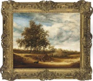 A Wooded Landscape With A Milkmaid On A Path With Cattle And Sheep A Wooded Landscape With A Milkmaid On A Path With Cattle And Sheep