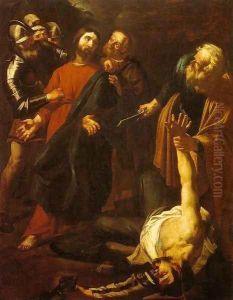 The Capture of Christ with the Malchus Episode by Dirck Van Baburen