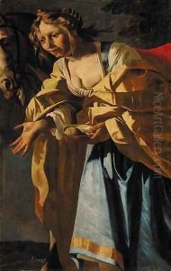 Granida a fragment by Dirck Van Baburen