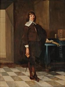 Portrait D'homme Dans Un Interieur by Dirck Verhaert